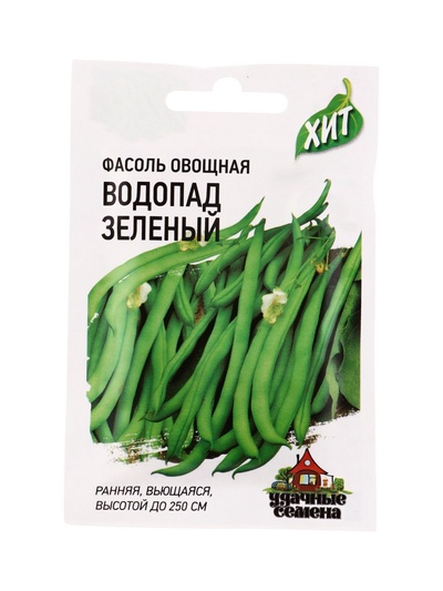 Семена Фасоль Водопад зеленый 5,0 г ХИТ х3