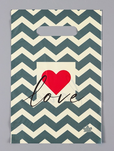 Пакет подарочный «Влюбленность» полиэтиленовый, с вырубной ручкой, 30×20 см 30 мкм