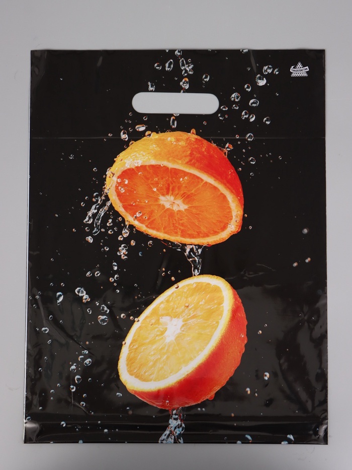 Пакет подарочный «Апельсиновый взрыв» полиэтиленовый, с вырубной ручкой, 40×31 см 60 мкм - Фото 1