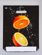 Пакет подарочный «Апельсиновый взрыв» полиэтиленовый, с вырубной ручкой, 40×31 см 60 мкм - Фото 2