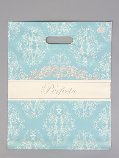 Пакет подарочный «Перфекто Авантюрин» полиэтиленовый, с вырубной ручкой, 37×30 см 90 мкм