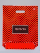 Пакет подарочный «Перфекто Зигзаг» полиэтиленовый, с вырубной ручкой, 37×30 см 90 мкм  (артикул 10980822)  большой выбор товаров оптом и в розницу по низким ценам с доставкой