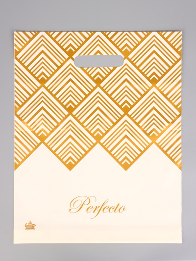 Пакет подарочный «Перфекто Изящность» полиэтиленовый, с вырубной ручкой, 37×30 см 90 мкм