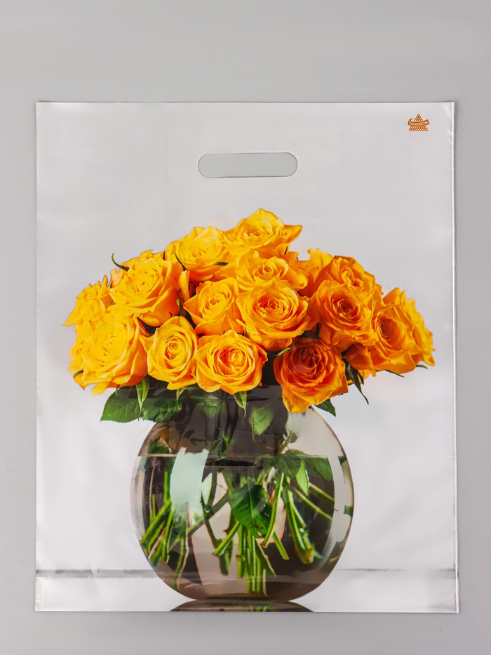 Пакет подарочный «Восхищение» полиэтиленовый с вырубной ручкой, 45×38 см 55 мкм - Фото 1