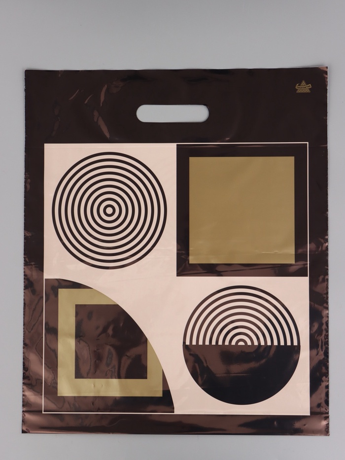 Пакет подарочный «Магия линий» полиэтиленовый, с вырубной ручкой, 45×38 см 60 мкм - Фото 1