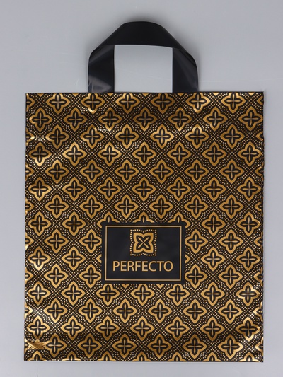 Пакет подарочный «Перфекто Империал» полиэтиленовый, с петлевой ручкой, 35×31 см 95 мкм