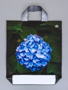 Пакет подарочный «Перфекто Гортензия» полиэтиленовый, с петлевой ручкой, 35×31 см 95 мкм  (артикул 10980858)  большой выбор товаров оптом и в розницу по низким ценам с доставкой