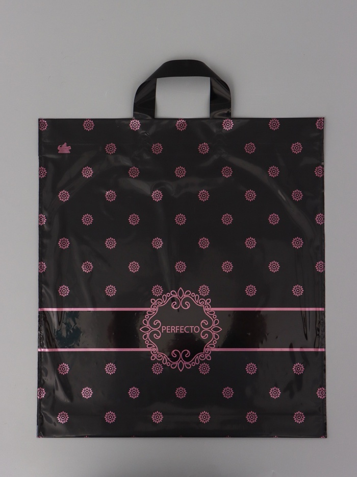 Пакет подарочный «Перфекто Роз» полиэтиленовый с петлевой ручкой, 42×46 см 95 мкм - Фото 1