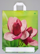 Пакет подарочный «Цветок» полиэтиленовый, с петлевой ручкой, 44×40 см 75 мкм  (артикул 10980879)  большой выбор товаров оптом и в розницу по низким ценам с доставкой