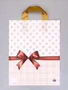 Пакет подарочный «Шоколадный бант» полиэтиленовый, с петлевой ручкой, 35×28 см 55 мкм - Фото 2