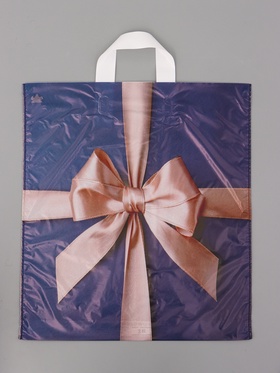 Пакет подарочный Бант Мокко 42 х 38 см 37 мкм