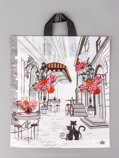 Пакет подарочный «Маленькая история» полиэтиленовый, с петлевой ручкой, 42×38 см 37 мкм