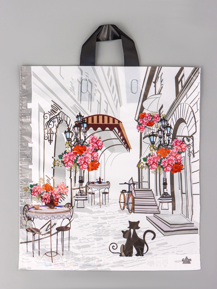 Пакет подарочный «Маленькая история» полиэтиленовый, с петлевой ручкой, 42×38 см 37 мкм - Фото 1