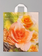 Пакет подарочный «Утренняя роза» полиэтиленовый, с петлевой ручкой, 42?38 см 37 мкм (комплект 50 шт) - фото 68175312