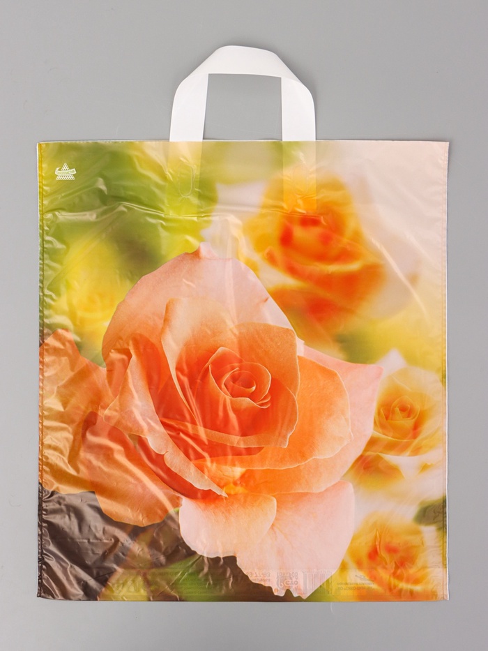 Пакет подарочный Утренняя роза 42 х 38 см 37 мкм