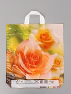 Пакет подарочный «Утренняя роза» полиэтиленовый, с петлевой ручкой, 42?38 см 37 мкм (комплект 50 шт) - фото 68175313