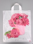 Пакет подарочный Хризантемы 40 х 36 см 37 мкм 10980892