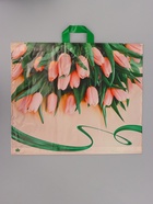 Пакет подарочный «Райские тюльпаны» полиэтиленовый, с петлевой ручкой, 50?60 см 60 мкм (комплект 25 шт) - фото 68175317