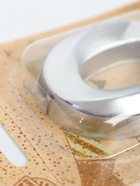 УЦЕНКА Свеча в торт "Грань", цифра "0", серебряный металлик, 6.5 см 10982434