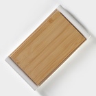 УЦЕНКА Блюда для подачи керамическое с вставкой из бамбука BellaTenero, 25.5×14.5×2.3 см 10982552