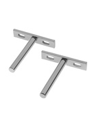 Полкодержатель CAPPIO PS002, скрытого монтажа, 67х70 мм, набор 2 шт - фото 809428291