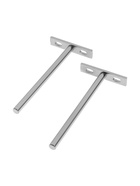 Полкодержатель CAPPIO PS002, скрытого монтажа, 67х145 мм, набор 2 шт - фото 809428303