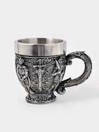 Кружка средневековая «Рыцарь», 300 мл, 15×9.5×10.5 см, нержавеющая сталь, серебристая - Фото 2