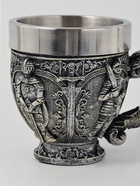Кружка средневековая «Рыцарь», 300 мл, нержавеющая сталь, серебристая 10940224
