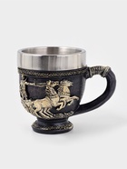 Кружка средневековая «Колесница», 300 мл,15×9.5×10.5 см, нержавеющая сталь, серебристая - Фото 2