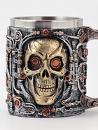 Кружка «Череп», 400 мл, нержавеющая сталь, серебристая 10940226