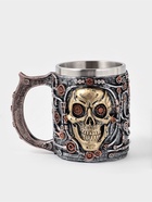 Кружка «Череп», 400 мл, нержавеющая сталь, серебристая 10940226