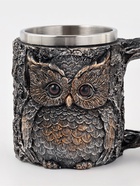 Кружка средневековая «Сова», 400 мл, нержавеющая сталь, серебристая - Фото 4