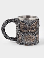 Кружка средневековая «Сова», 400 мл, нержавеющая сталь, серебристая - Фото 5