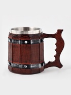 Кружка средневековая «Викинг», 400 мл, 16×10×11.5 см, нержавеющая сталь, коричневая - Фото 2