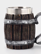 Кружка средневековая «Таверна», 600 мл, 18×10×14.5 см, нержавеющая сталь, коричневая - Фото 4