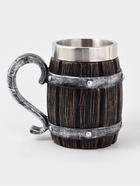 Кружка средневековая «Таверна», 600 мл, 18×10×14.5 см, нержавеющая сталь, коричневая - Фото 5