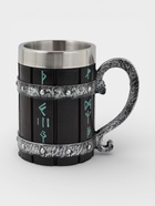 Кружка средневековая «Руны», 400 мл, нержавеющая сталь, чёрная - фото 120954907