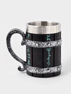 Кружка средневековая «Руны», 400 мл, нержавеющая сталь, чёрная 10940233