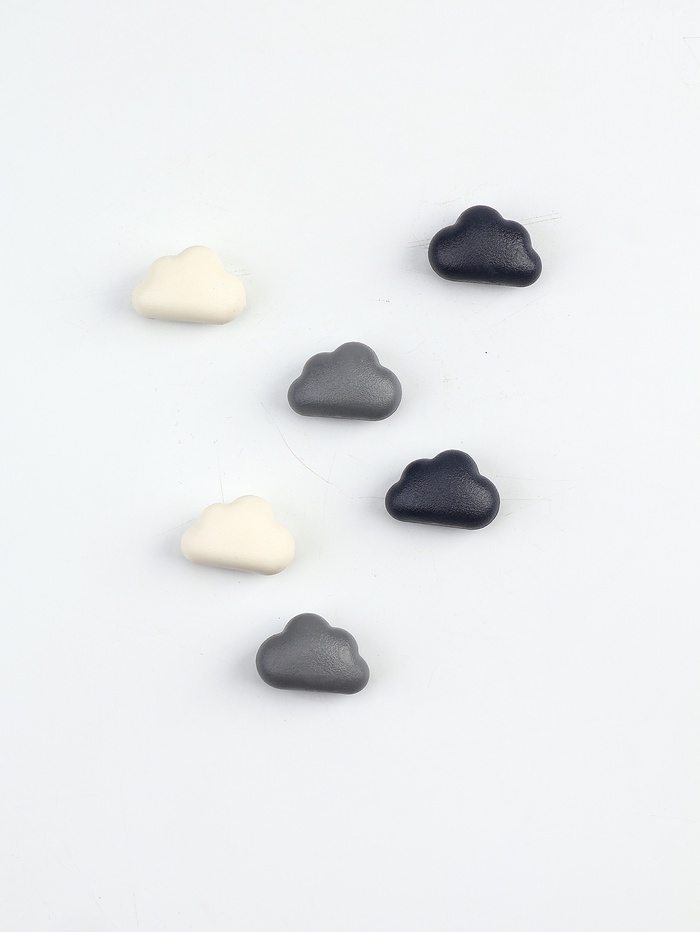 Набор магнитов для доски «Облака», 6 шт., на холодильник, пластик, 2.5×3 см