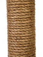 Когтеточка - столбик Petmil «Релакс», 60×35×35 см, с полкой - лежанкой и игрушкой, джут, серая - Фото 7