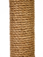 Когтеточка-столбик Petmil «Релакс», 60×35×35 см, с полкой - лежанкой и игрушкой, джут, бежевая - фото 809451373