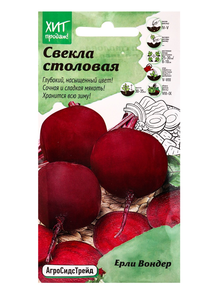 Семена Свекла Ерли Вондер 2 г - Фото 1