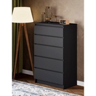 УЦЕНКА Комод Мадера, 704×404×1120, Графит - Фото 3