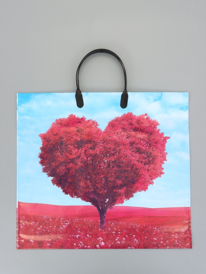 Пакет "В облаках", полиэтиленовый с пластиковой ручкой, 38 х 34 + 3 см, 90 мкм - Фото 1