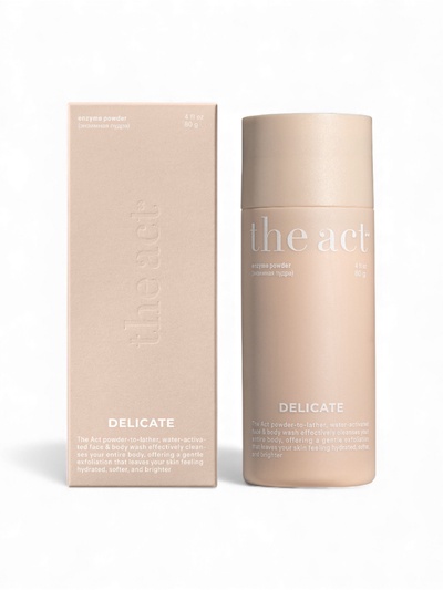 Энзимная пудра для лица и тела The Act с фруктовыми энзимами, цинком и витамином С, 80 гр