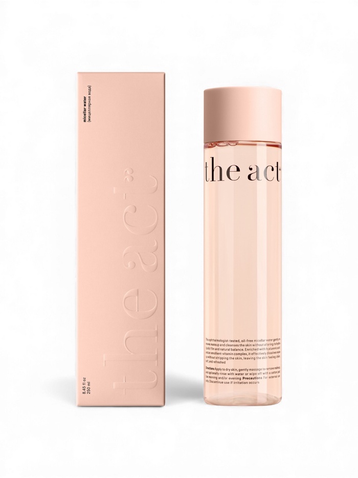 Мицеллярная вода для снятия макияжа The Act очищающая, 250 мл - Фото 1