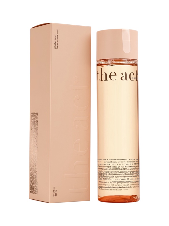 Мицеллярная вода для снятия макияжа, очищающая, 250 мл, The Act - Фото 1