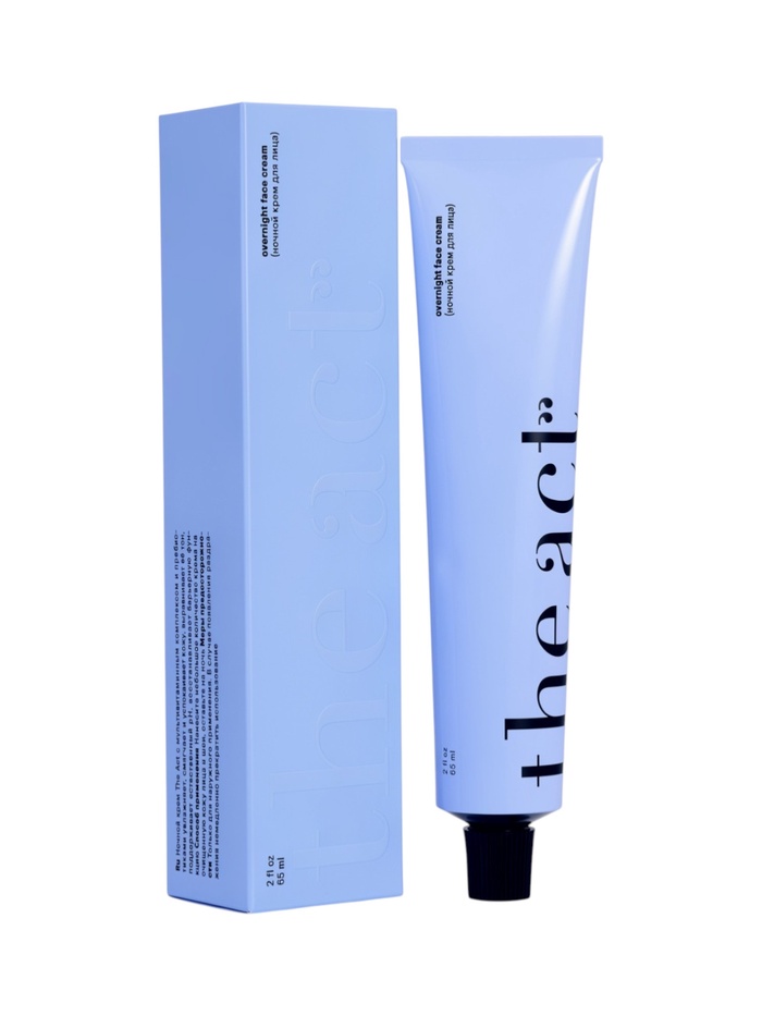 Крем-суперфуд для лица ночной The Act с пребиотиками и маслом моркови, 65 мл - Фото 1