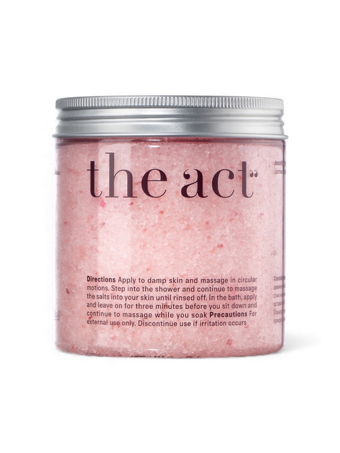 Детокс-скраб и соль для ванн The Act грейпфрут, расслабляющий, 310 мл - Фото 1