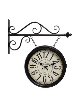 {{photo.Alt || photo.Description || 'УЦЕНКА Часы настенные двусторонние «Вокзальные», на подвесе, 55×50 см'}}